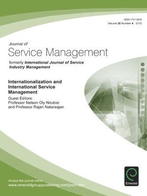 cover image of Journal of Service Management, Volume 26, Number 4